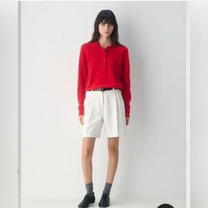 Aritzia Effortless Shorts 7 inch inseam light Birch in crepette fabric size 8